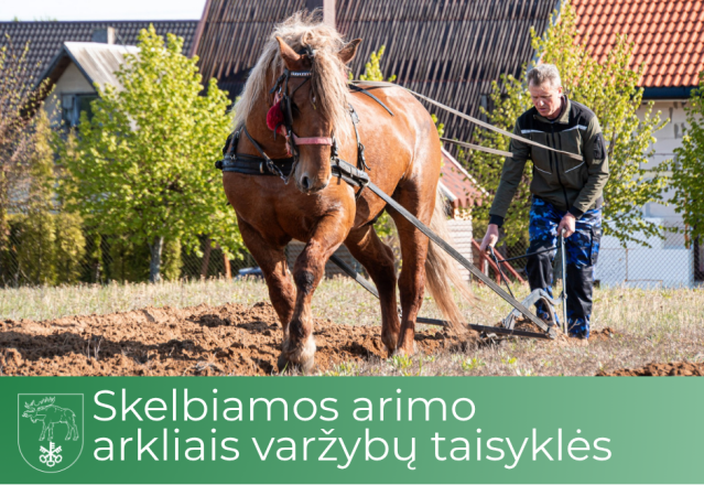 Skelbiamos arimo arkliais varžybų taisyklės