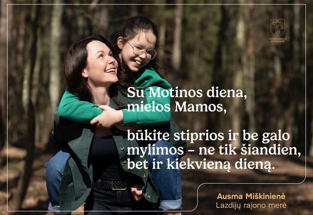 Sveikinimas Motinos dienos proga