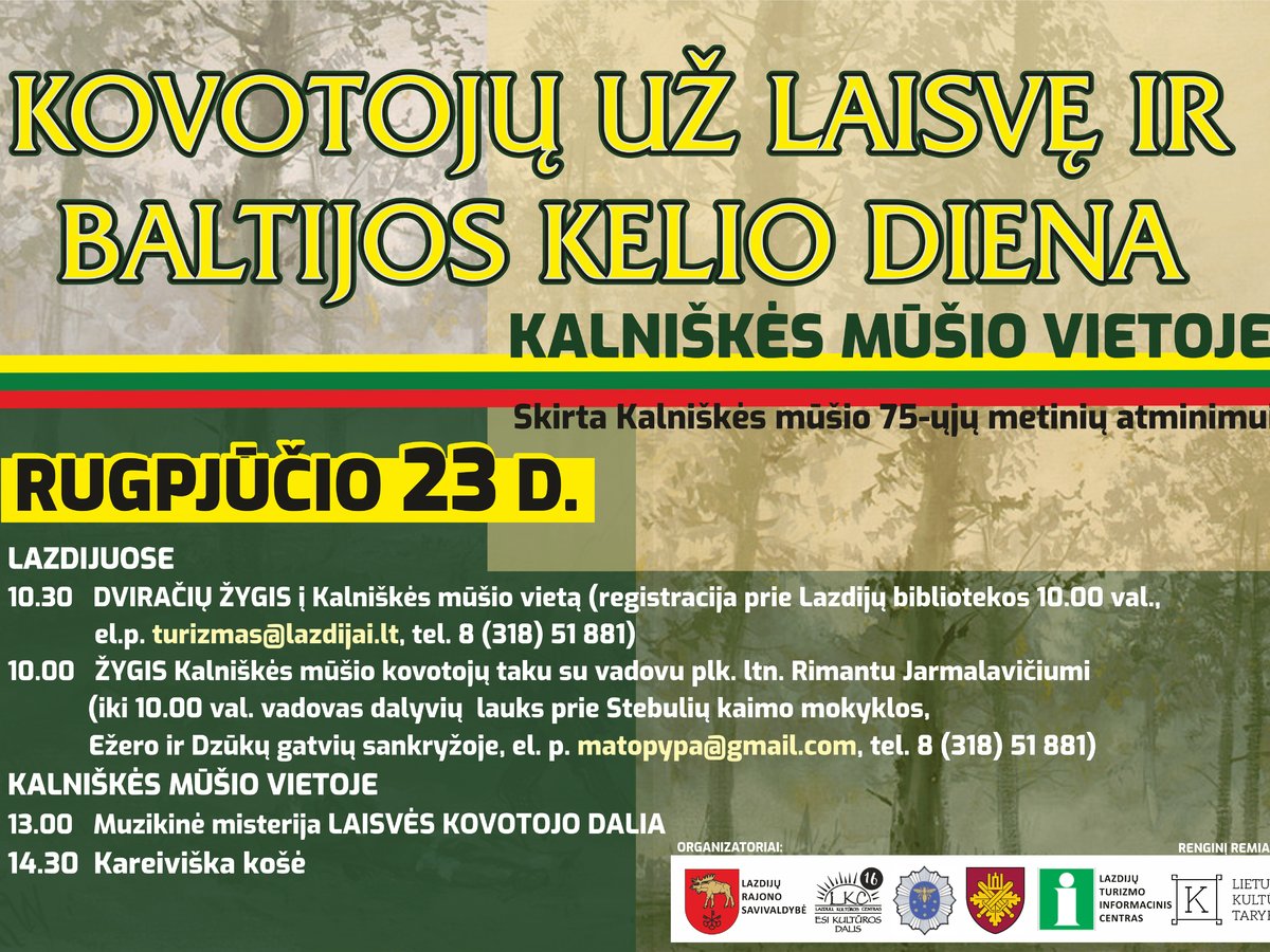 Kovotojų už laisvę ir Baltijos kelio diena