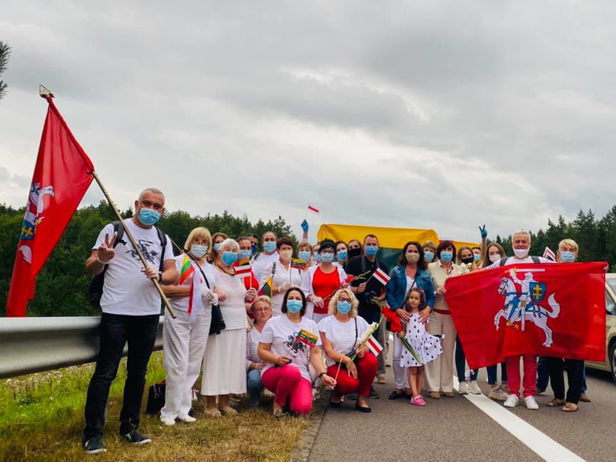 Laisvės kelyje į Baltarusiją – ir rajono gyventojų grandis