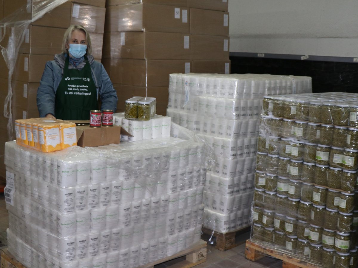 Net 13 tonų maisto produktų pasieks labiausiai jų stokojančius rajono gyventojus