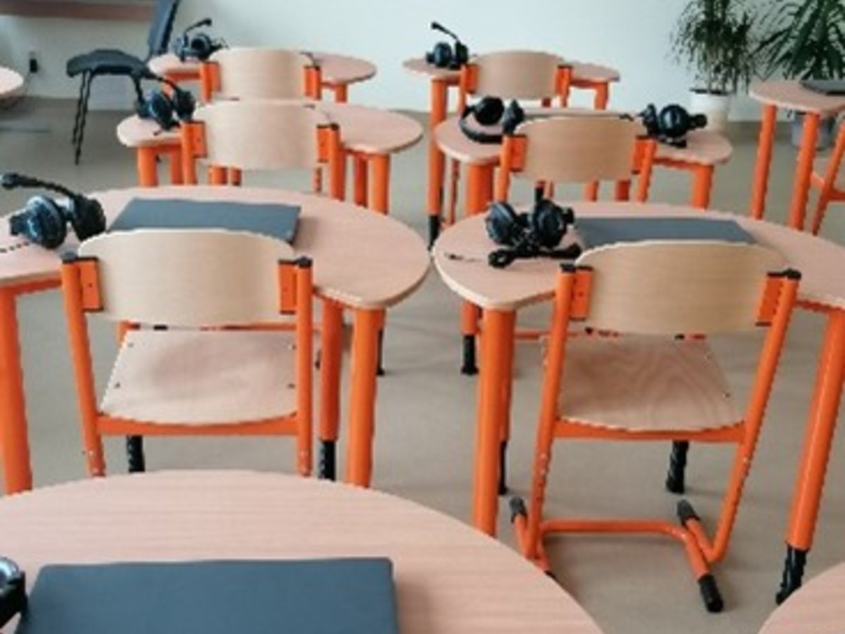 Veisiejų Sigito Gedos gimnazijoje pradeda veikti užsienio kalbų ir robotikos laboratorijos