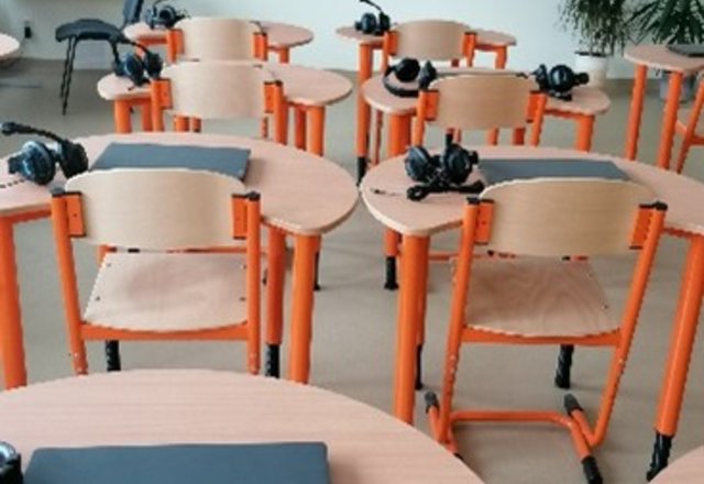 Veisiejų Sigito Gedos gimnazijoje pradeda veikti užsienio kalbų ir robotikos laboratorijos