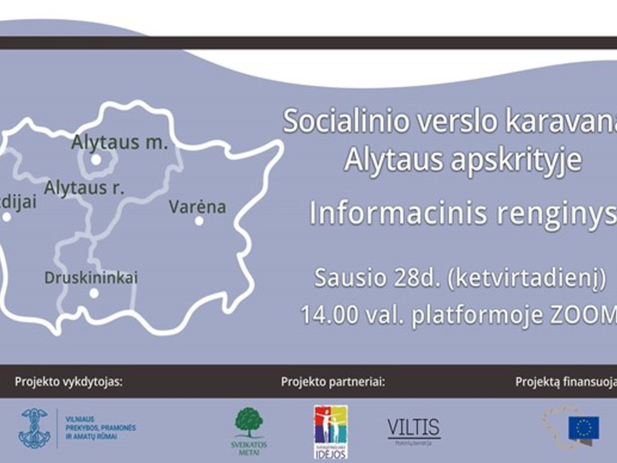 Vilniaus prekybos, pramonės ir amatų rūmai ėmėsi iniciatyvos padėti spręsti socialines problemas...