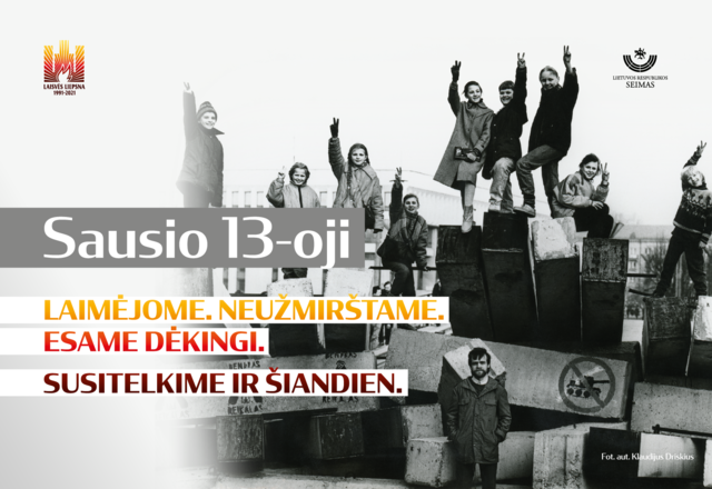 Sausio 13-ąją minėkime kartu visuotine pilietine iniciatyva „Atmintis gyva, nes liudija“