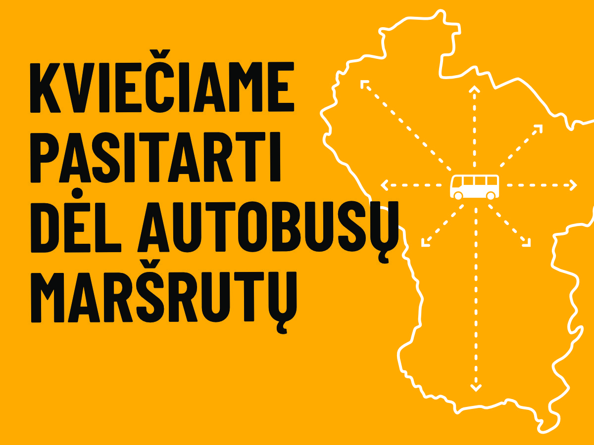 Kviečiame pasitarti dėl autobusų maršrutų