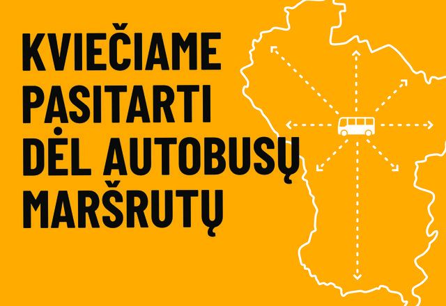 Kviečiame pasitarti dėl autobusų maršrutų
