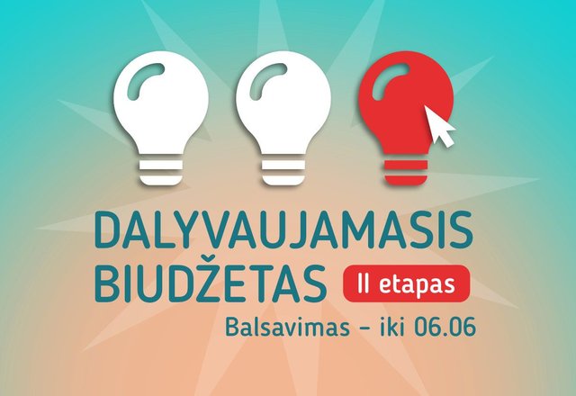 Skelbiamas II balsavimo etapas dėl 2021 metų dalyvaujamojo biudžeto lėšų: gyventojų palaikymo...