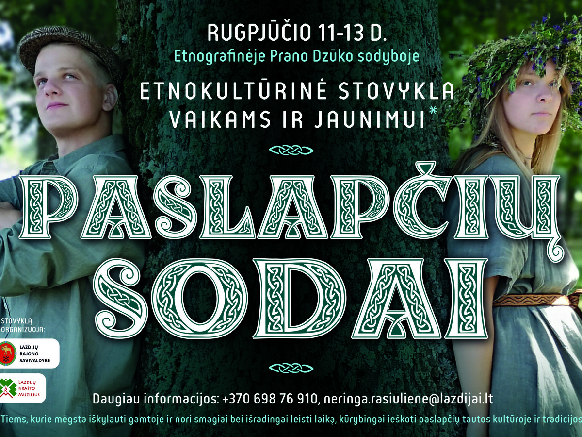 Kviečia PASLAPČIŲ SODAI