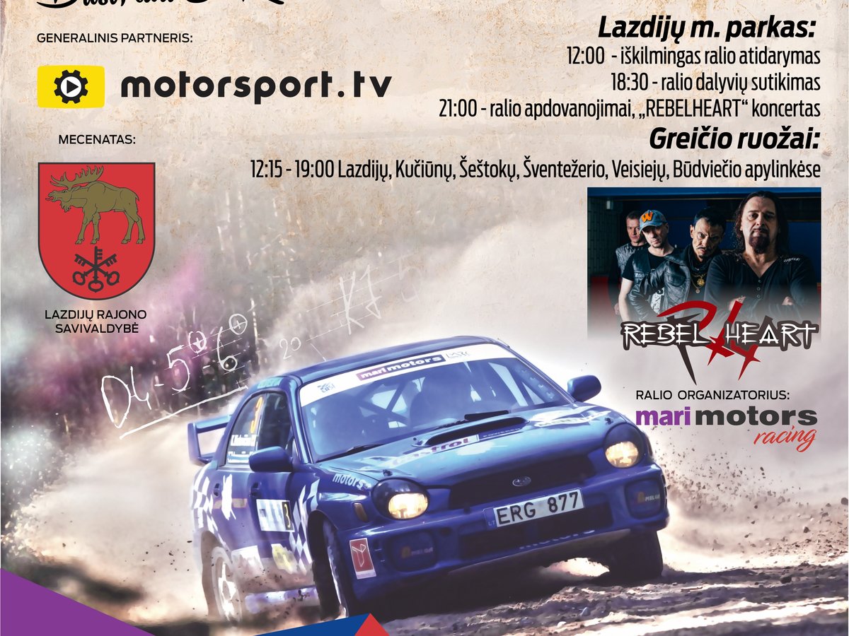 „Gravel Fest Rally - Lazdijai“ į Dzūkiją grįžta ūgtelėjęs: dvi lygos ir skirtingi greičio ruožai