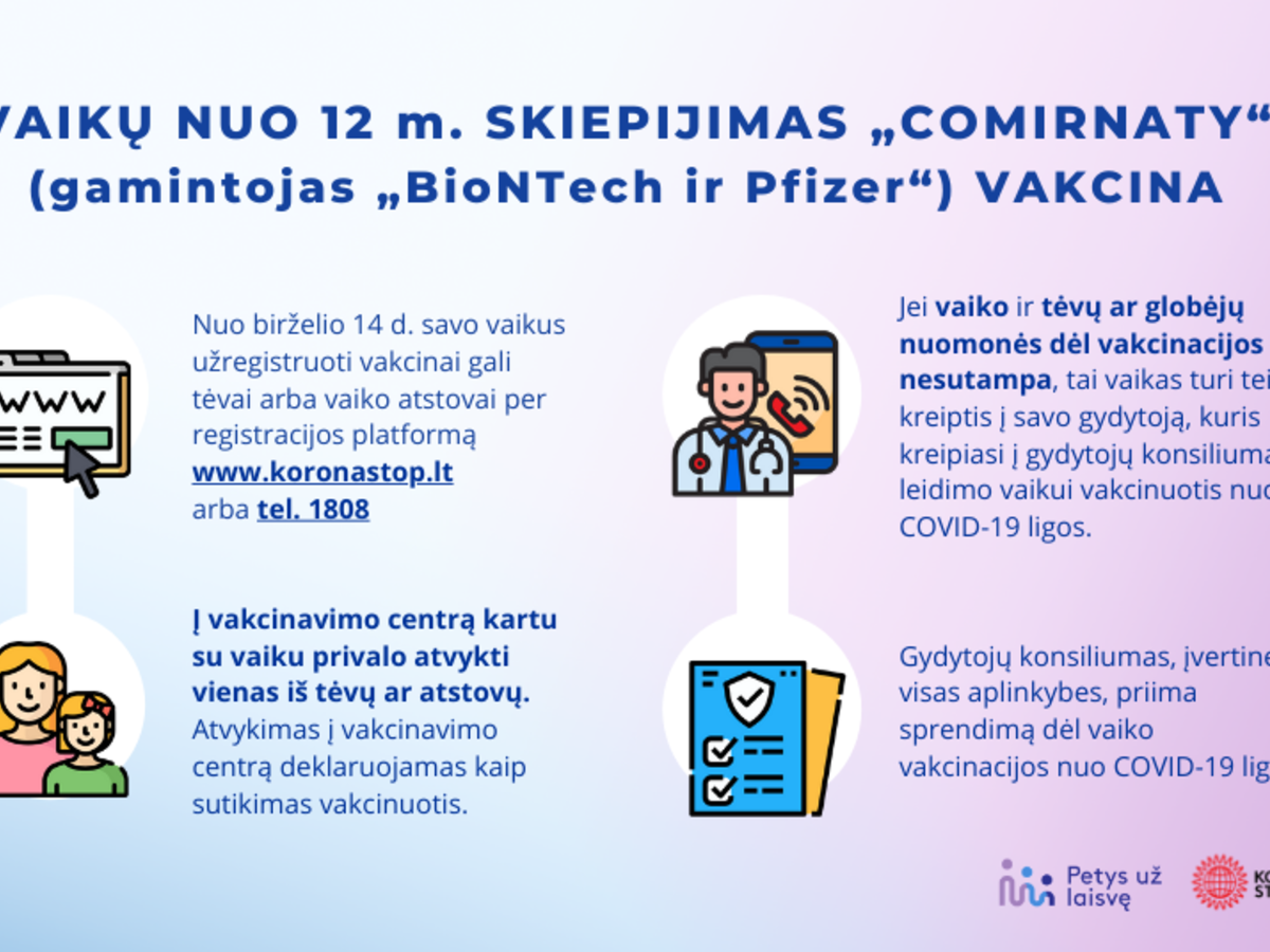 Pats metas skiepytis ir vaikams. Kviečiame dvylikamečius ir vyresnius 