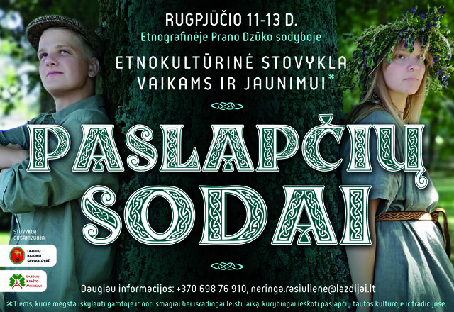 Kviečia PASLAPČIŲ SODAI