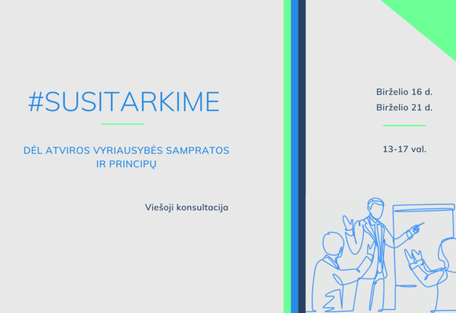 Kvietimas dalyvauti Atviros Vyriausybės grupės konsultacijose