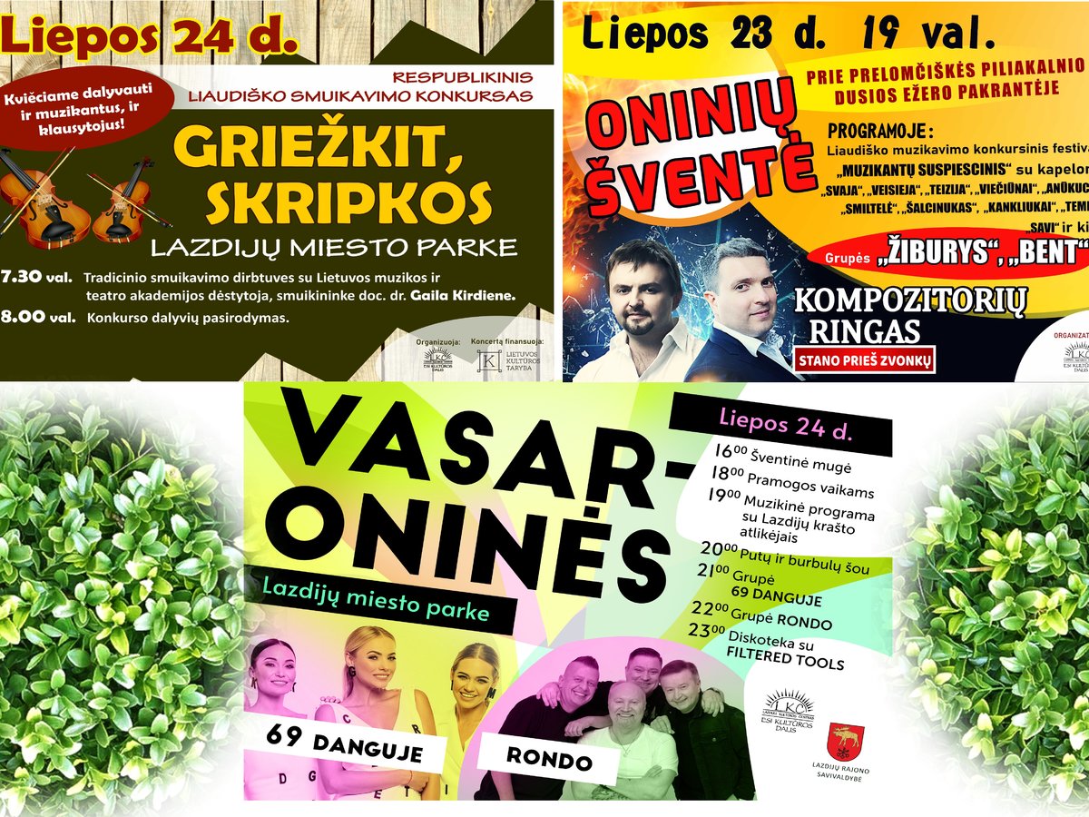 Į Lazdijų kraštą atidunda VASARONINĖS!