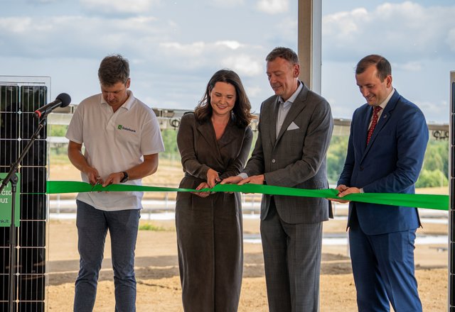 Lazdijų rajone, Grikapalyje, atidaryta moderni saulės elektrinė – daugiau kaip 3,8 mln. eurų...