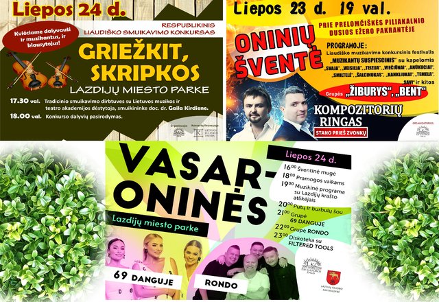 Į Lazdijų kraštą atidunda VASARONINĖS!