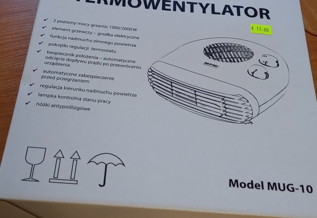 Rastas pamestas termoventiliatorius
