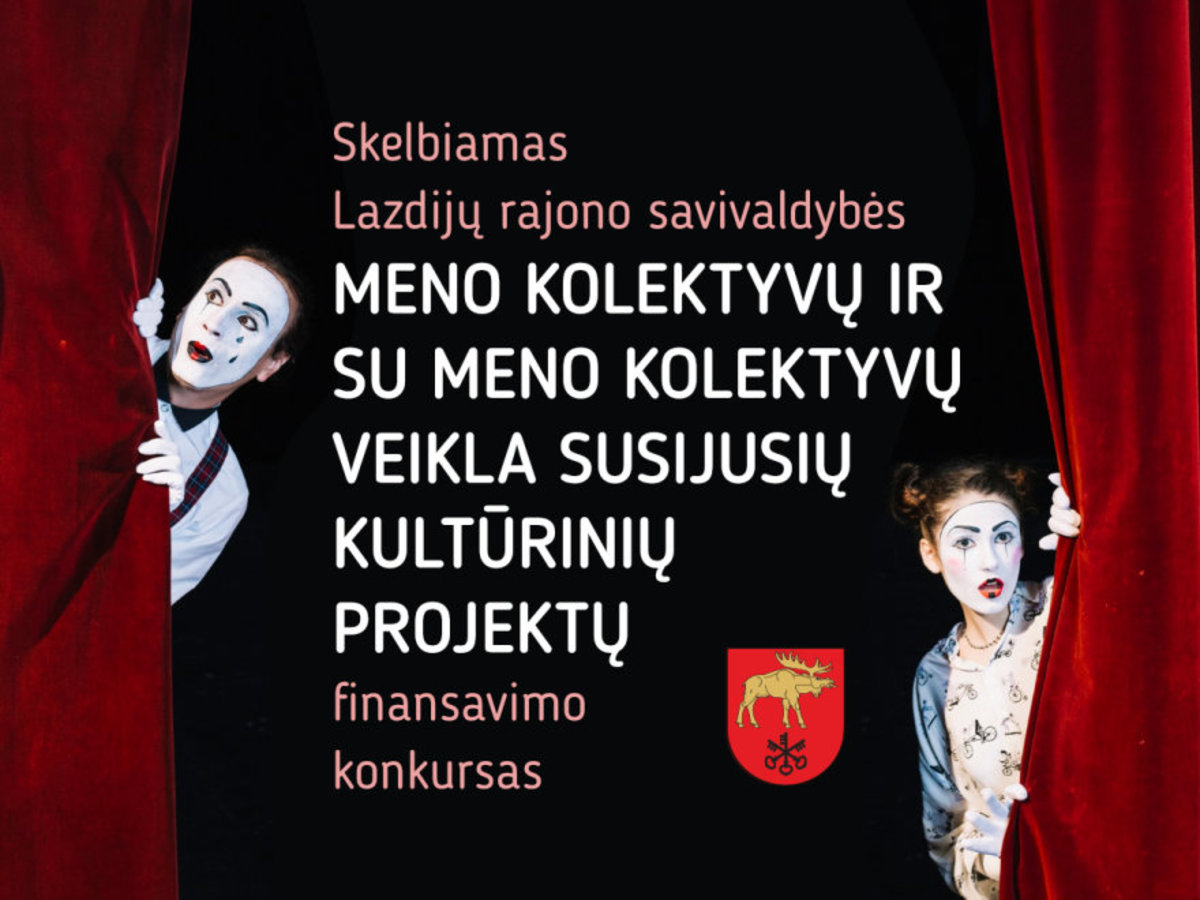 Kviečiame teikti paraiškas meno kolektyvų ir su meno kolektyvų veikla susijusiems kultūrinių...