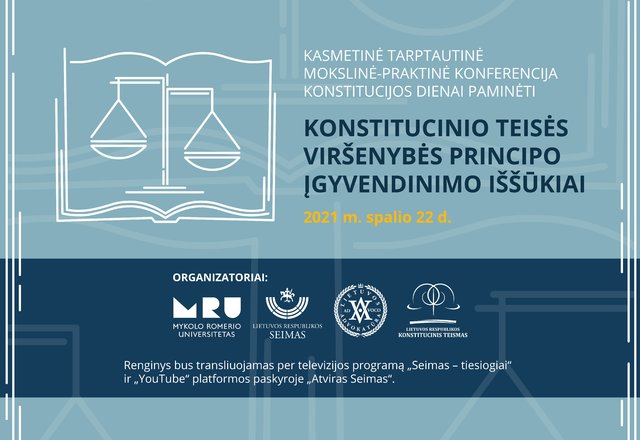 Konstitucijos dienai paminėti – kasmetinė tarptautinė mokslinė-praktinė konferencija Seime