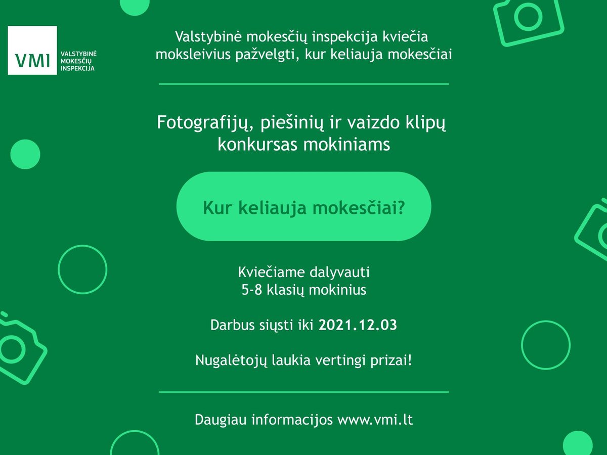 VMI kviečia moksleivius pažvelgti, kur keliauja mokesčiai