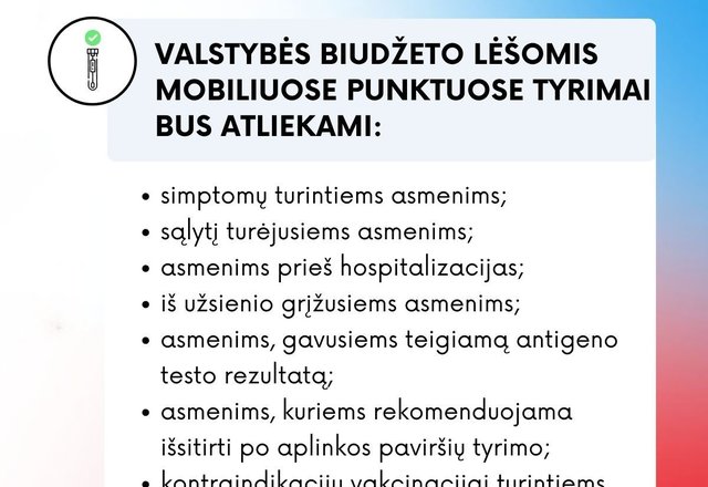 Nuo gruodžio 1 d. keičiasi privalomo darbuotojų testavimo ir Galimybių paso išdavimo tvarka