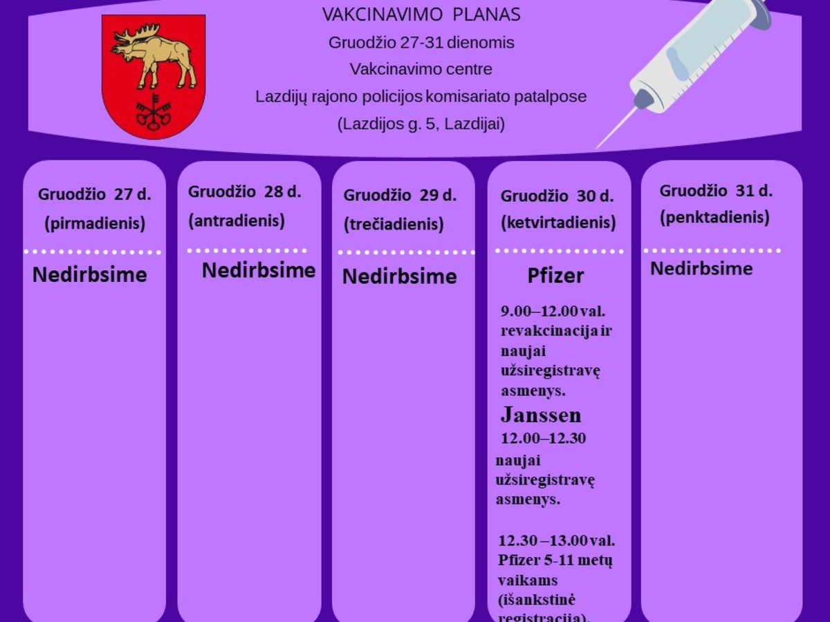 Kviečiame pasiskiepyti