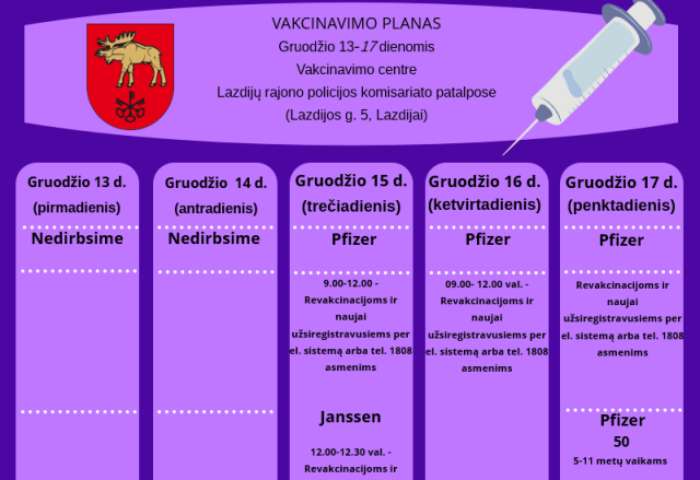 Kviečiame pasiskiepyti