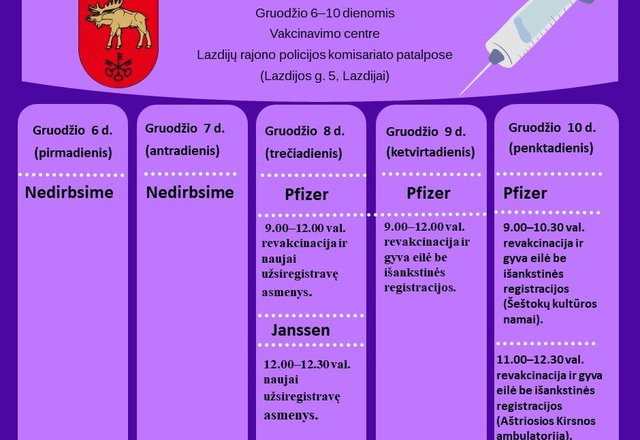 Didžiąsias metų šventes pasitikime saugioje namų aplinkoje – pasiskiepykime