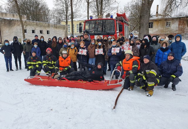 Vykdyta akcija „Saugus elgesys ant ledo“