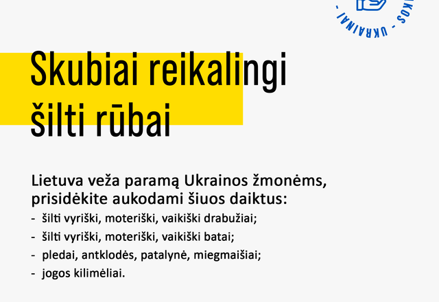 Stabdomas daiktų ir rūbų surinkimas 