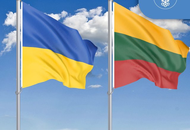 Lazdijai solidarizuojasi su ukrainiečiais: kovodami už mūsų visų laisvę neliekate vieni