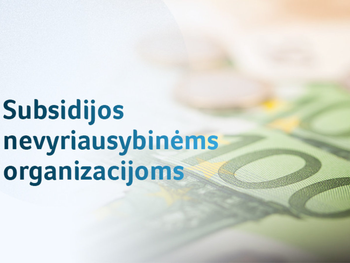 Paslaugas pandemijos metu teikiančioms nevyriausybinėms organizacijoms – 2 mln. eurų
