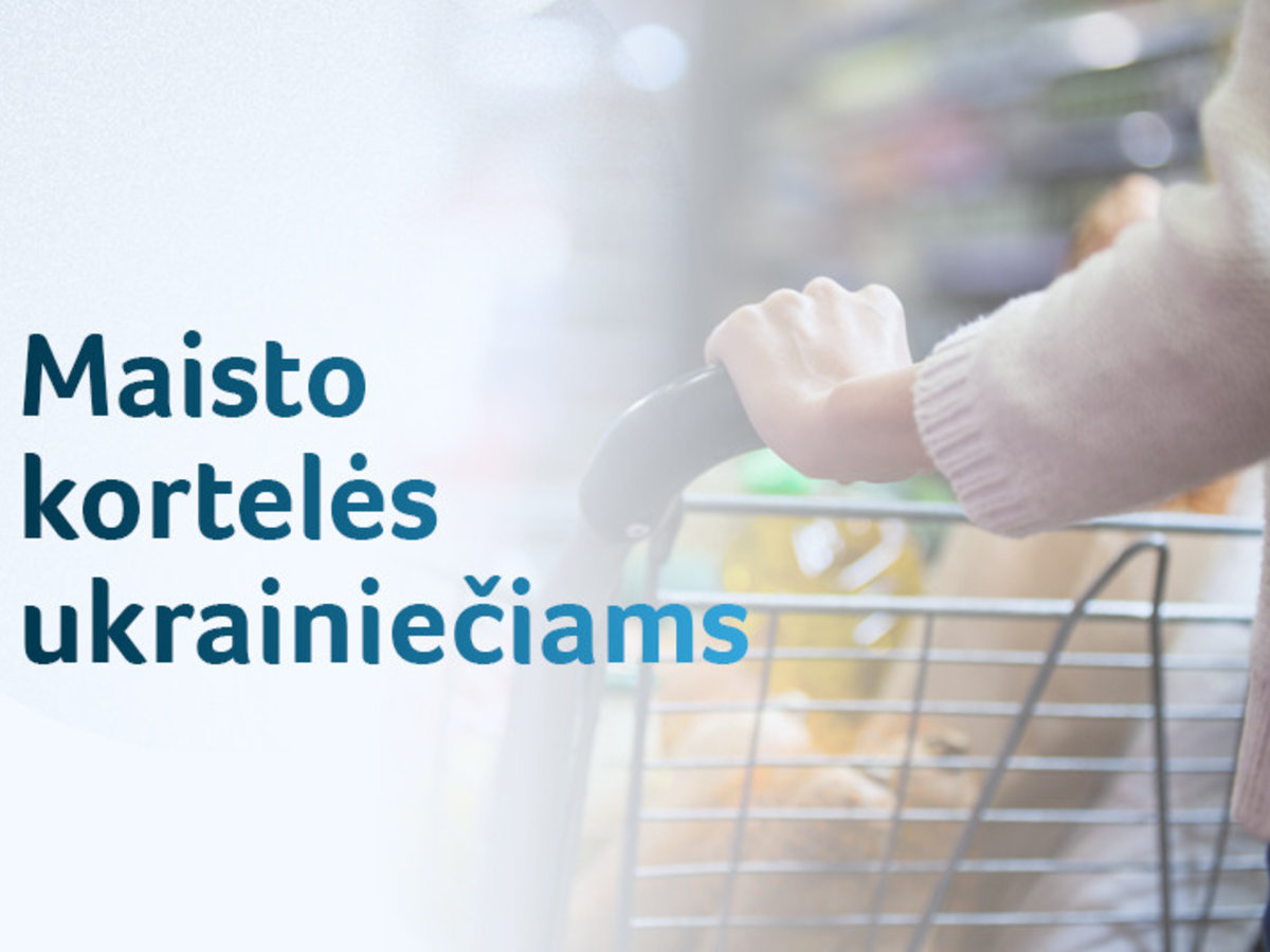 Nuo karo veiksmų pabėgusiems žmonėms – maisto kortelės