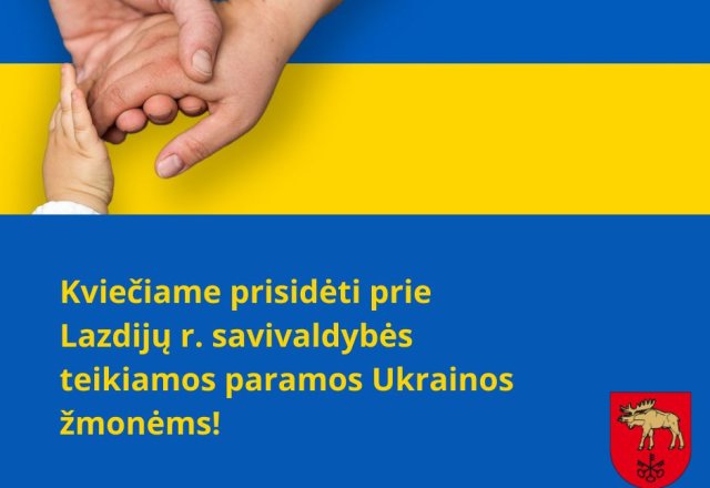 Padėkime sunkumų ištiktiems Ukrainos žmonėms!