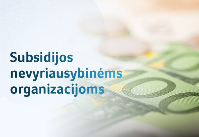 Paslaugas pandemijos metu teikiančioms nevyriausybinėms organizacijoms – 2 mln. eurų