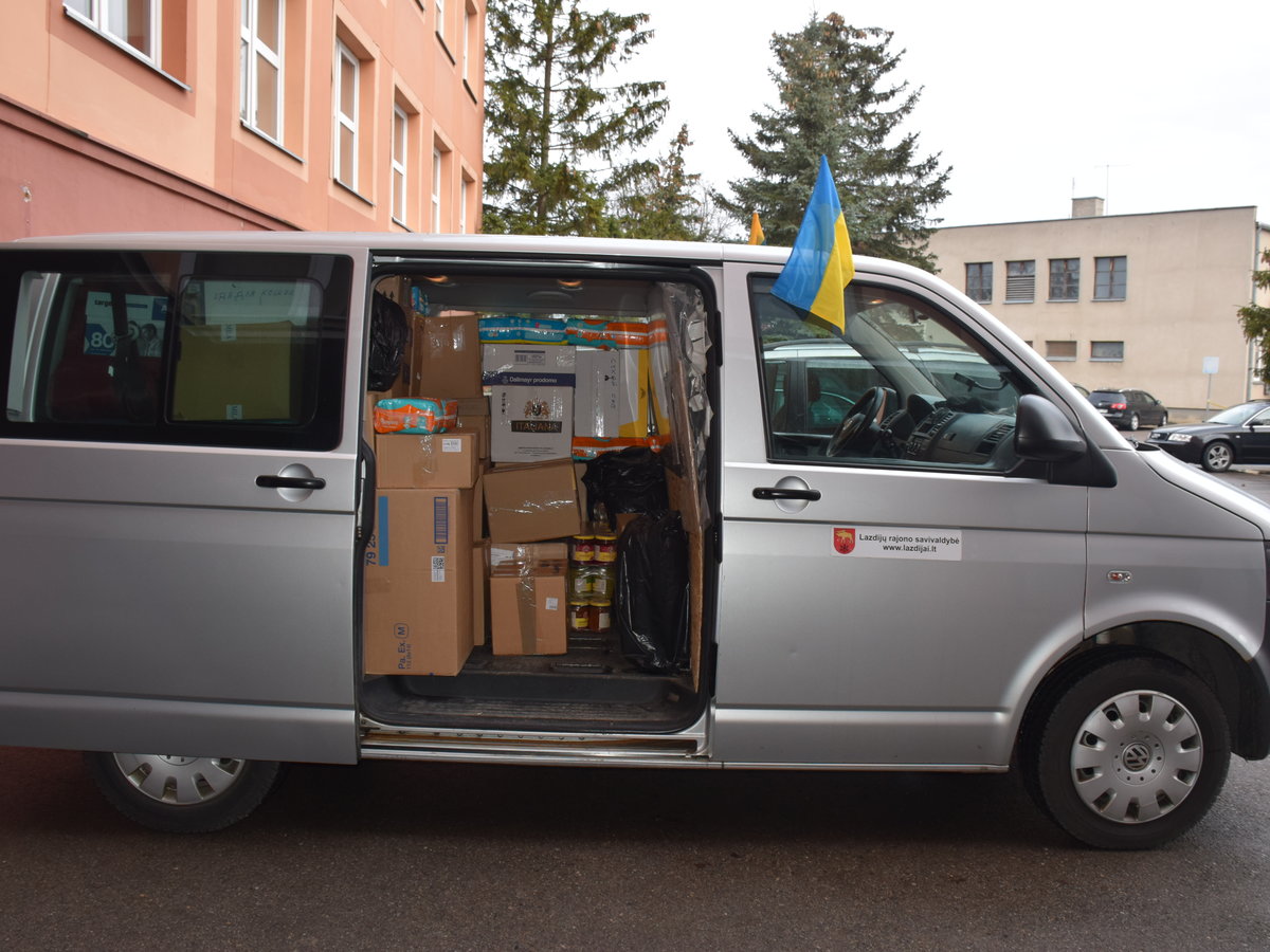 Iškeliavo dar viena siunta į Ukrainą: parama Baranivką turėtų pasiekti dar šiandien