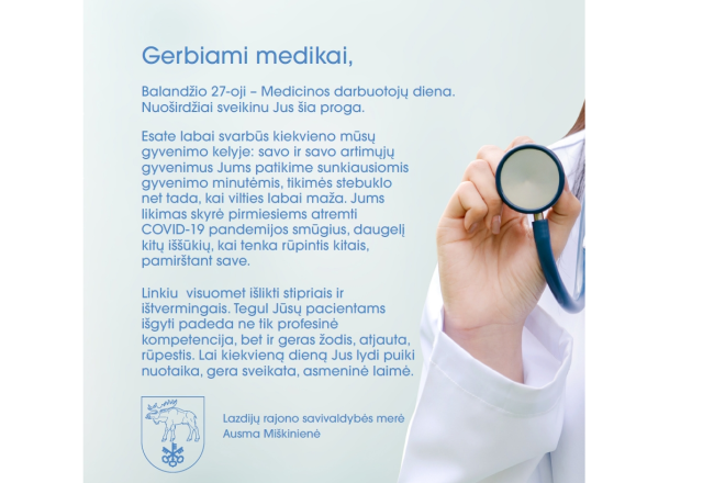 Sveikinimas medikams