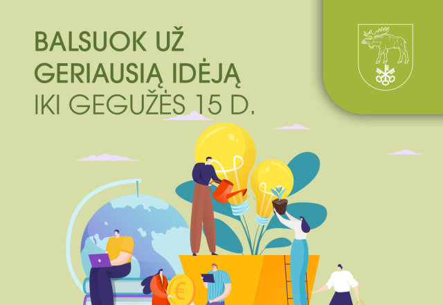  Daugiausiai balsų surinkusios idėjos bus įgyvendinamos ir džiugins gyventojus bei Lazdijų rajono...
