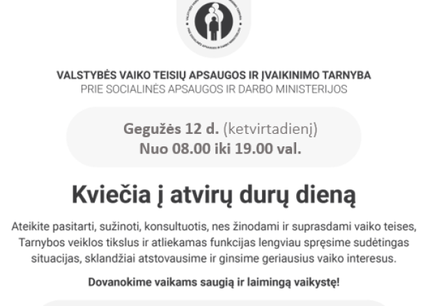 Kviečiame į atvirų durų dieną