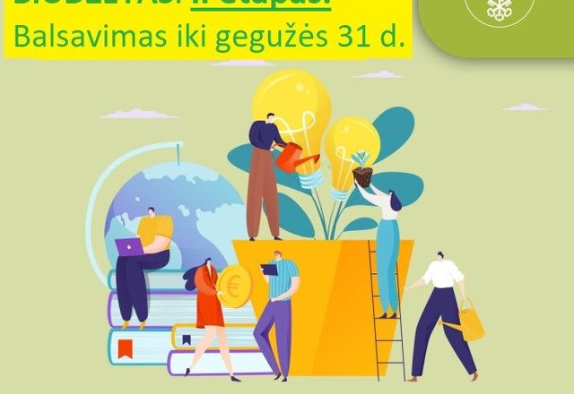 Skelbiamas 2022 m. dalyvaujamojo biudžeto konkurso antrasis balsavimo etapas