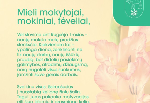 Su Rugsėjo 1-ąja!
