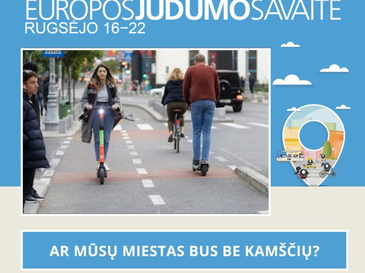 Kviečia Europos judumo savaitė: bendrauk lengviau, judėk laisviau