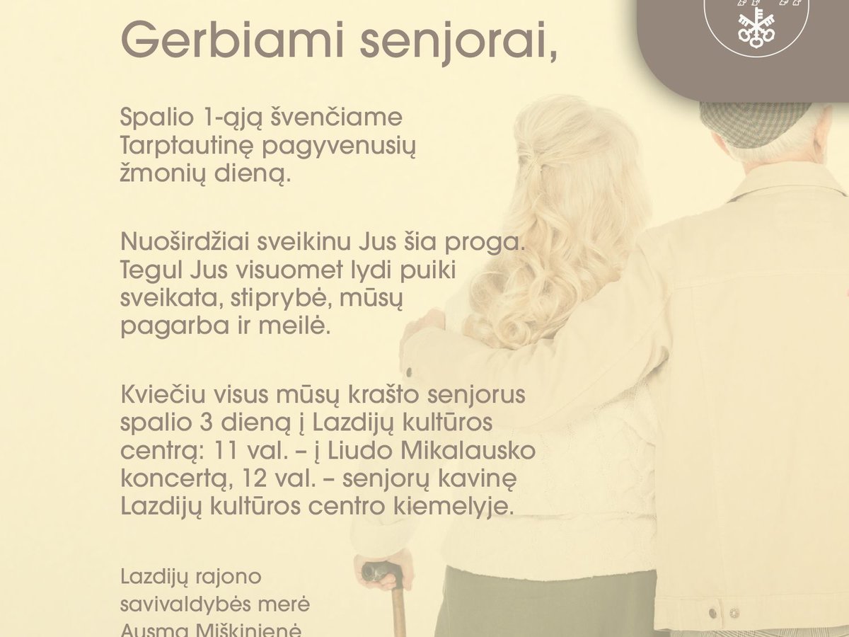 Sveikinimas senjorams