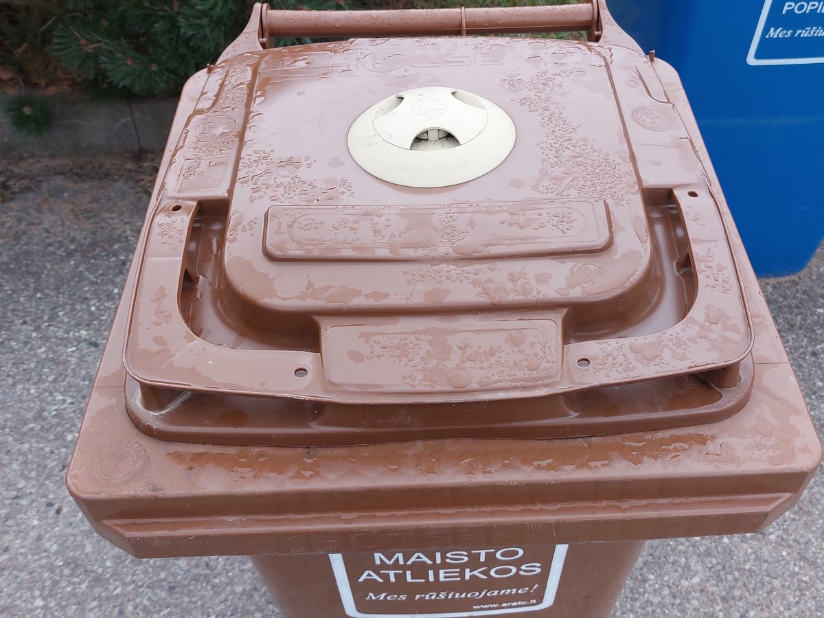 Reikia naujo maisto atliekų konteinerio filtro? Kreipkitės į rūšiavimo centrą 