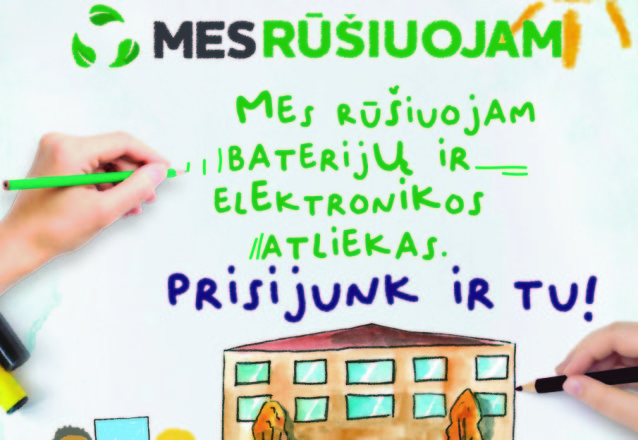 JAU VIENUOLIKTUS METUS STARTUOJANTIS APLINKOSAUGOS PROJEKTAS - „MES RŪŠIUOJAM“