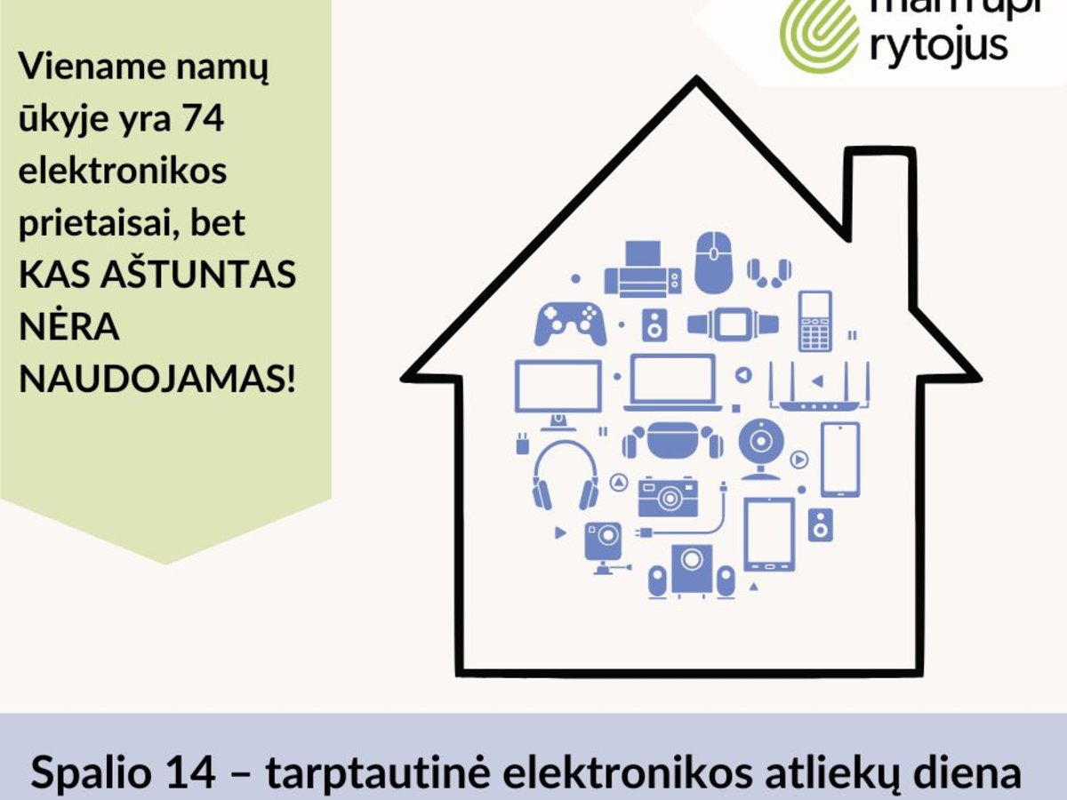 Artėja tarptautinė elektronikos atliekų diena – užsisakykite nemokamą jų išvežimą