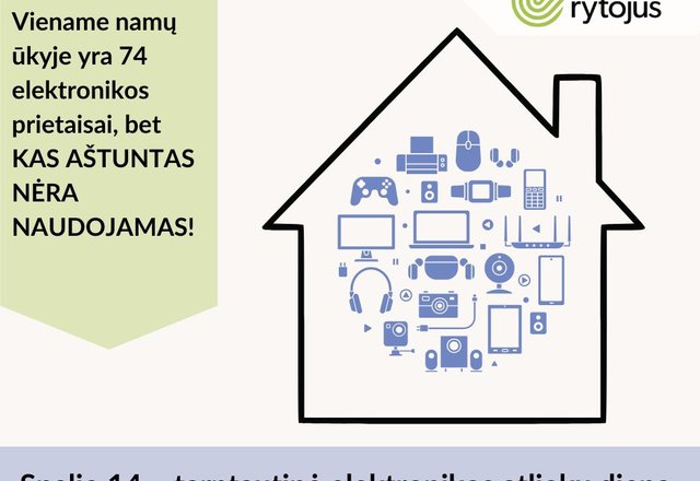 Artėja tarptautinė elektronikos atliekų diena – užsisakykite nemokamą jų išvežimą