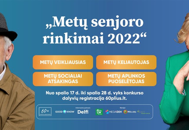 Kviečia konkursas „Metų senjoras 2022“