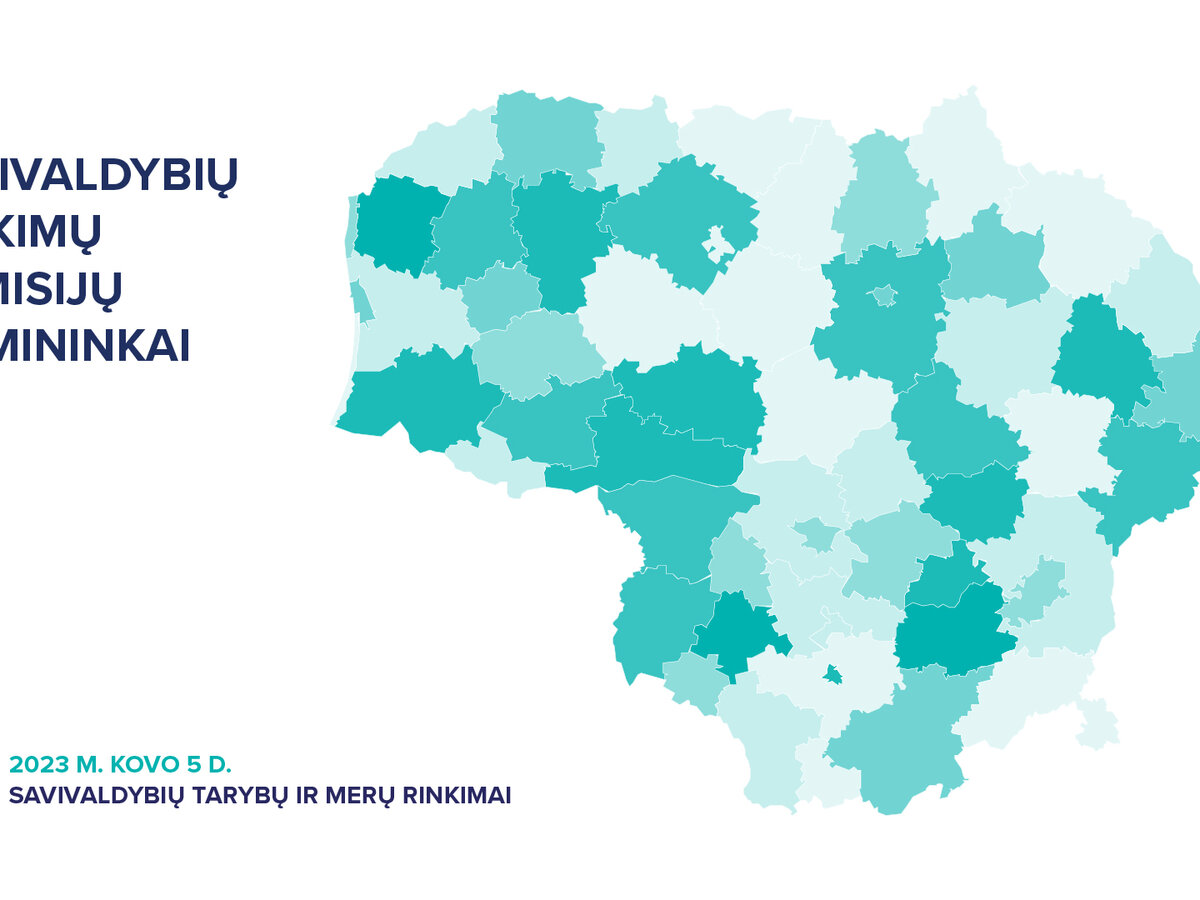 Patvirtinta savivaldybių rinkimų komisijų sudėtis 2023 m. rinkimams 