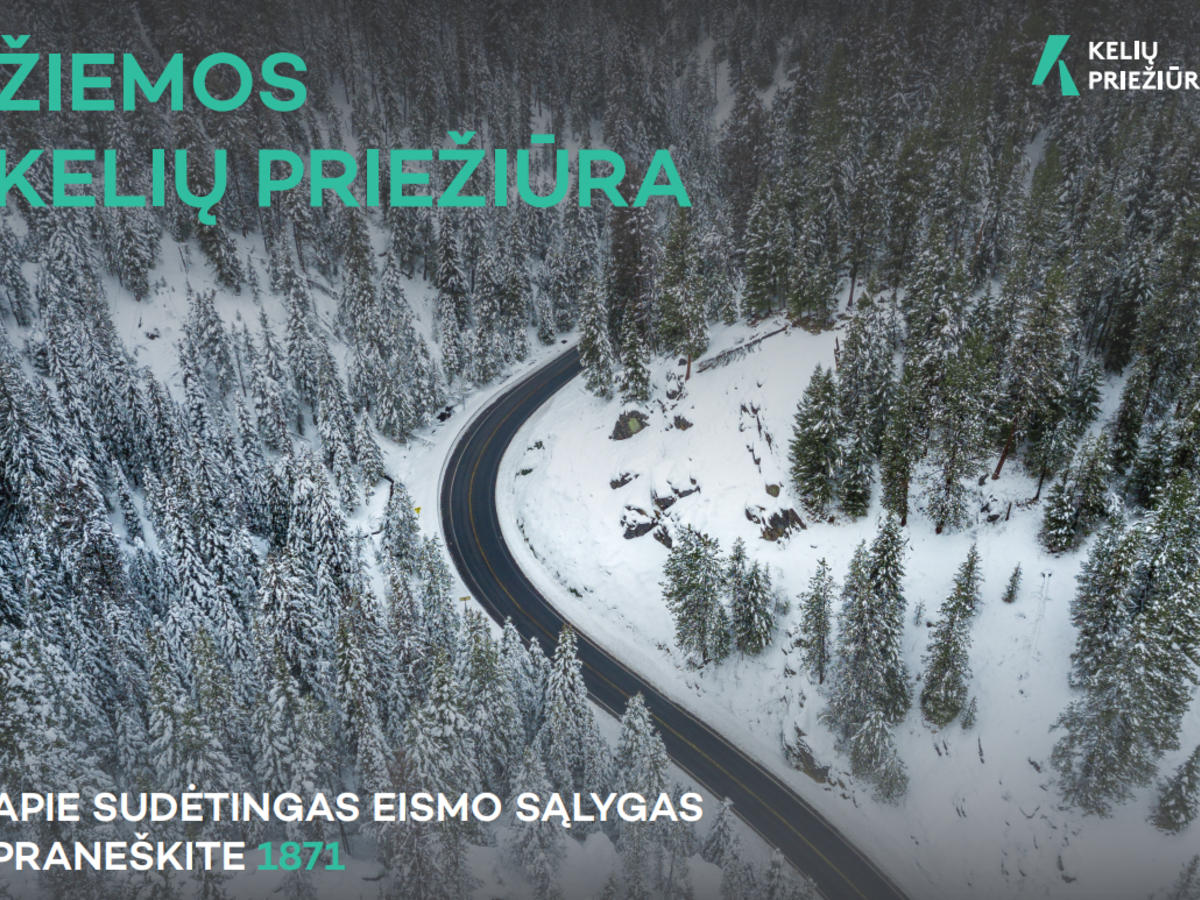 Apie žiemos kelių priežiūrą dalinasi AB „Kelių priežiūra" 
